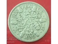 6 pence 1935 - Great Britain - Silver