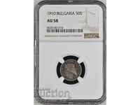 50 Cents 1910 AU58 NGC 6525182-010