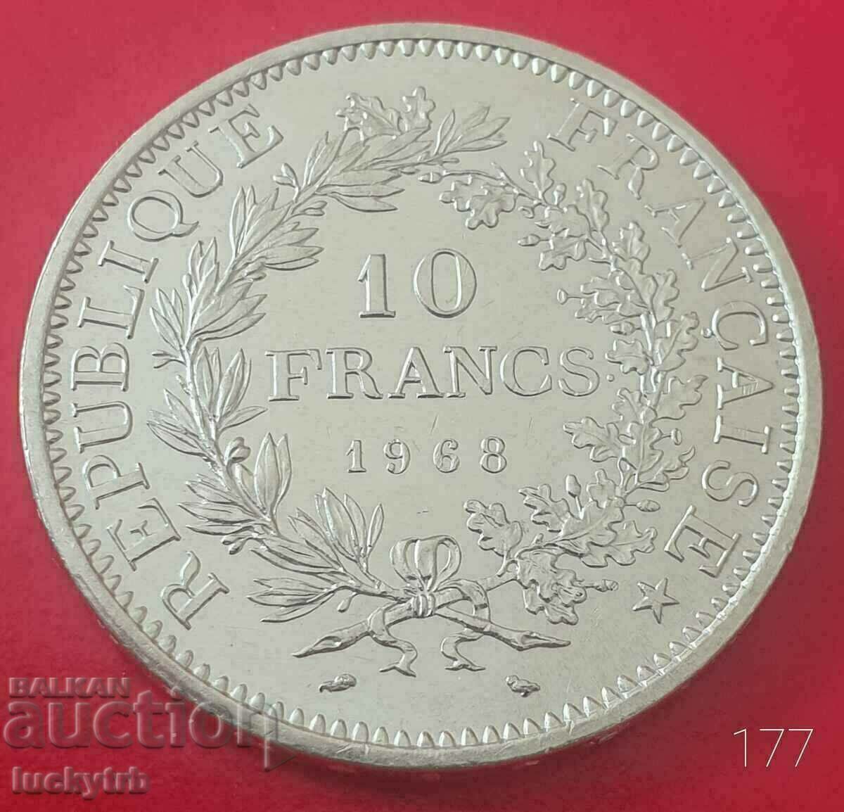 10 francs 1968 - France - Silver