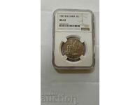 Kingdom of Bulgaria 10 BGN 1943 Boris III MS 63 NGC