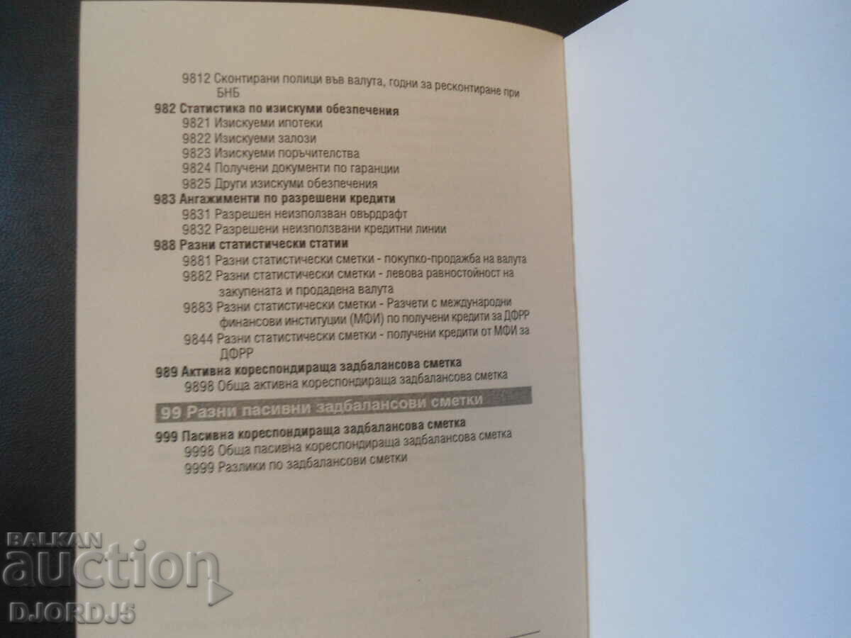 Bank chart of accounts - 6