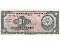 Mexic 10 Pesos 1961 Pick 58 Ref 7749