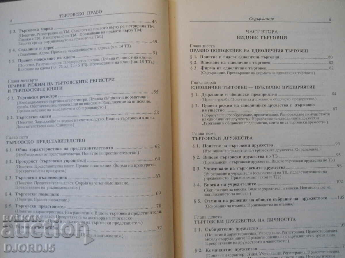 Licitație DREPT COMERCIAL, Partea generală