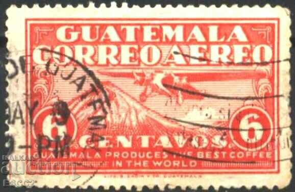 Stamped mark Aviation Airplane 1930 from Guatemala