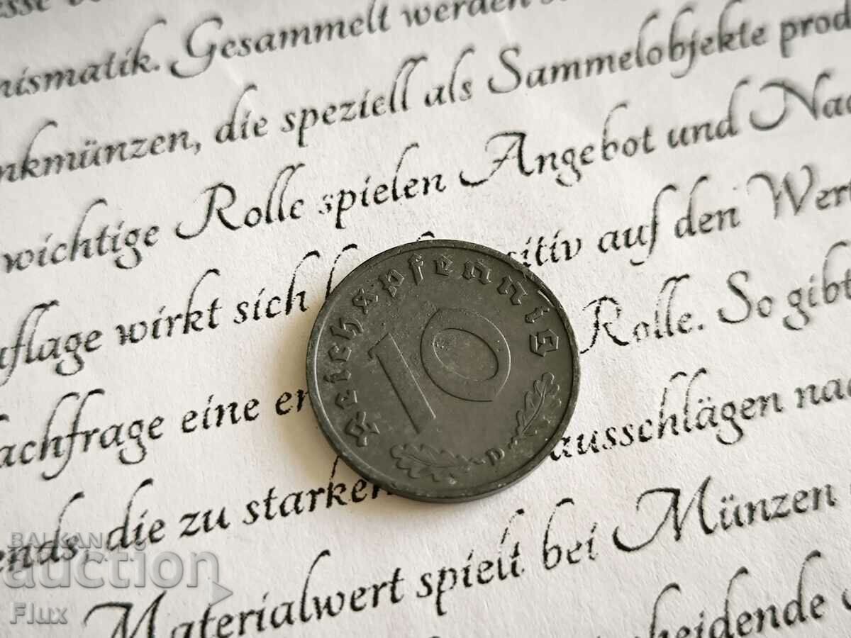 Reich Coin - Germany - 10 Pfennig | 1941; Series D with price 6.85 BGN | € 3.50 Reich Coin - Germany - 10 Pfennig | 1941; Series D with price 6.85 BGN | € 3.50
