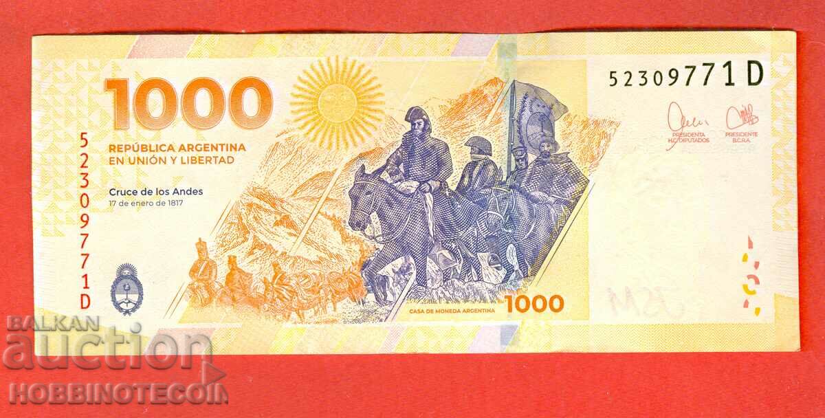 ARGENTINA ARGENTINA 1 000 1000 Pesos issue 2023 letter D