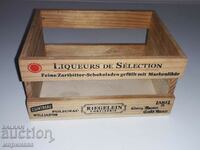 Mockup of a crate for a selector. LIQUOR