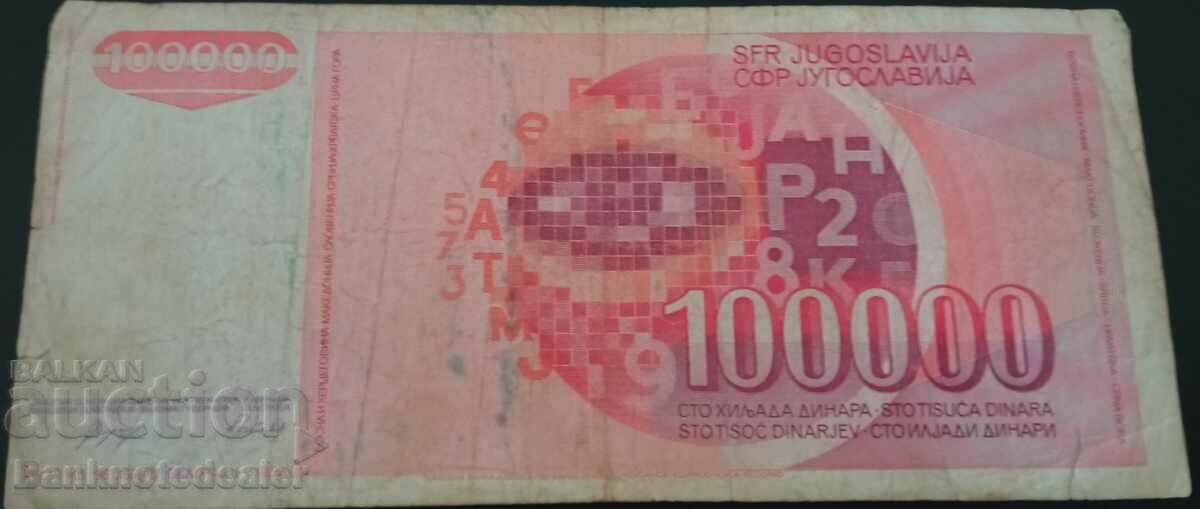 Yugoslavia 100000 Dinara 1989 Pick 97 Ref 1263 with price 0.75 BGN | € 0.38 Yugoslavia 100000 Dinara 1989 Pick 97 Ref 1263 with price 0.75 BGN | € 0.38
