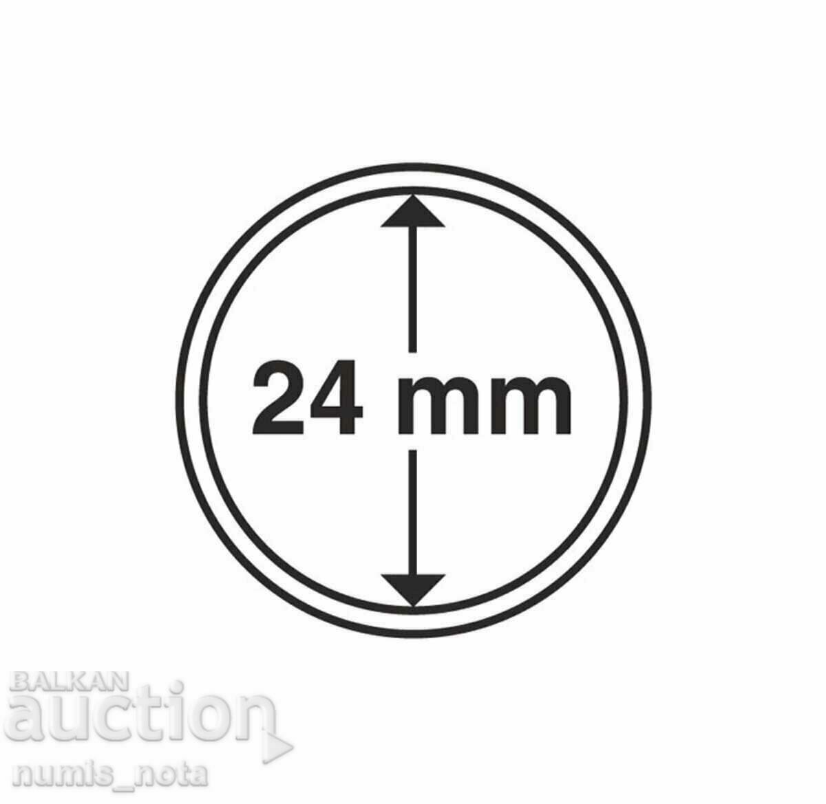 Licitație Capsule pentru monede Leuchtturm Grips - 24 mm. Licitație Capsule pentru monede Leuchtturm Grips - 24 mm.