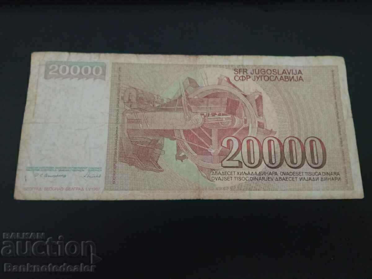 Yugoslavia 10000 Dinara 1993 Pick 129 Ref 7166