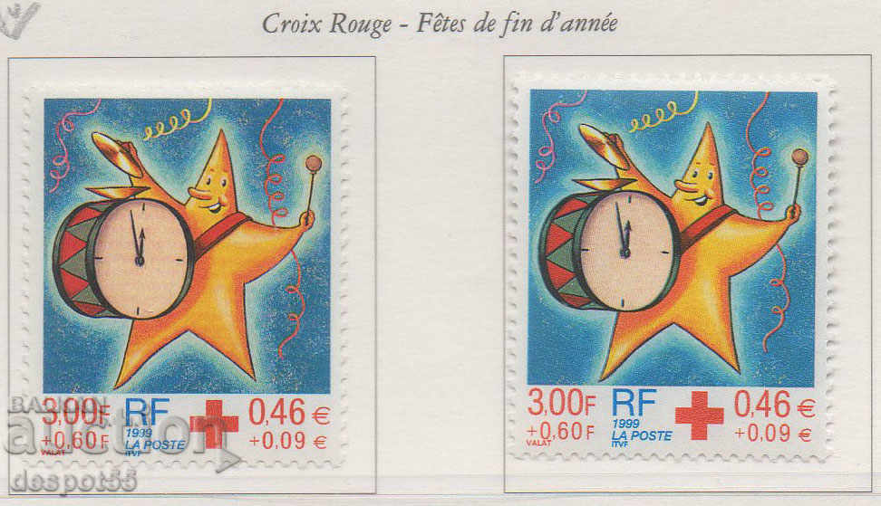 1999. Franţa. cruce roșie.