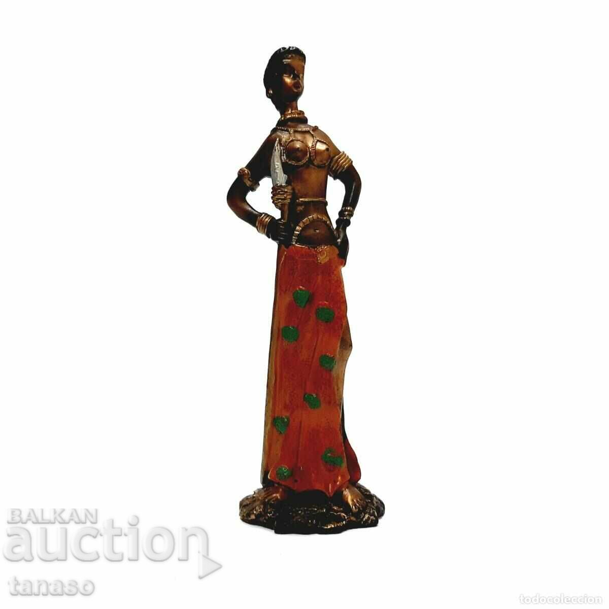 Figure, sculpture of an African woman(12.3)