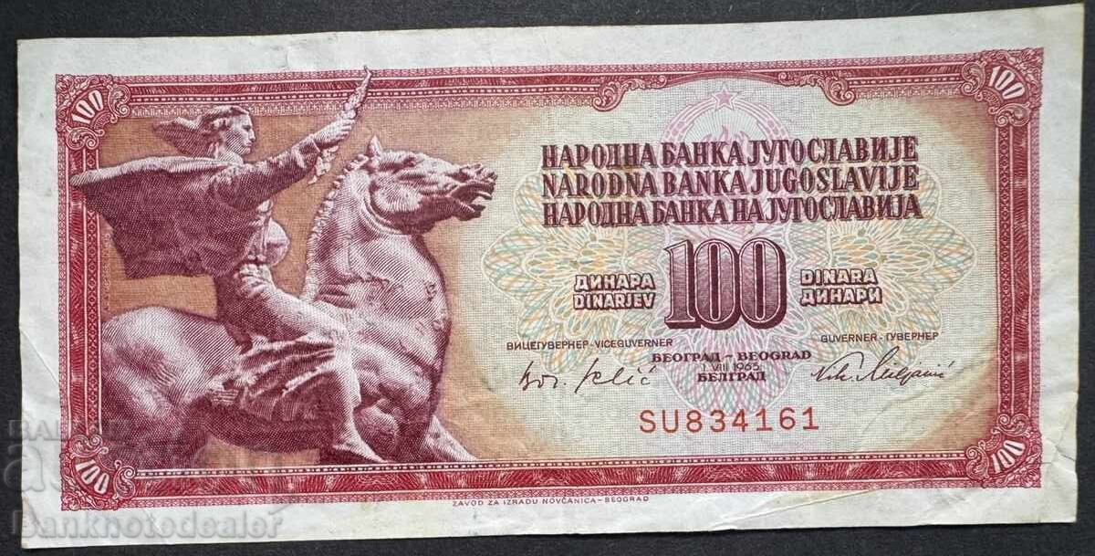 Iugoslavia 100 Dinari 1965 Pick 80 Ref 4161