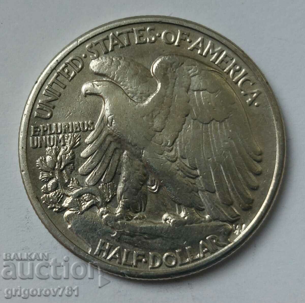 1/2 Dollar Silver USA 1945 - Silver Coin #9