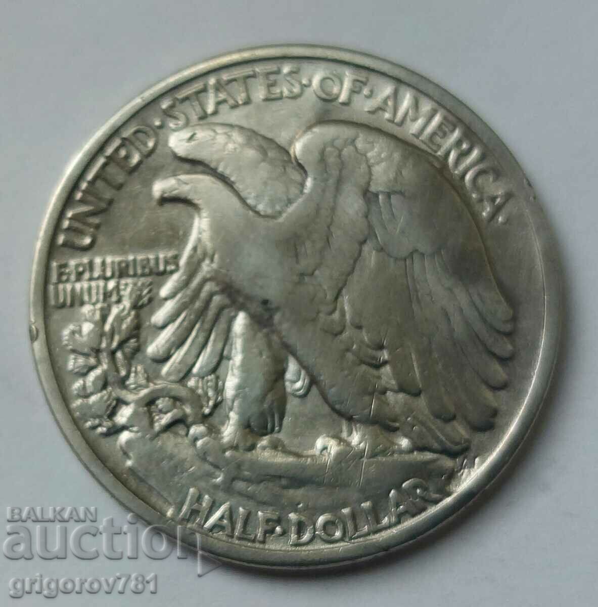 1/2 Dollar Silver USA 1942 - Silver Coin #10