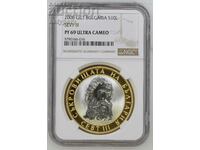 10 лева 2008 Севт III NGC PF 69 Ultra Cameo