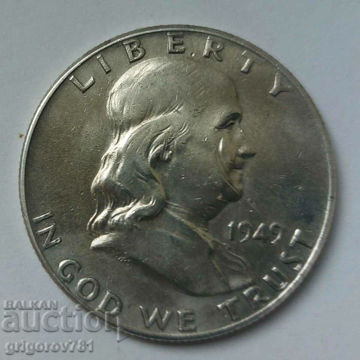 1/2 Dollar Silver USA 1949 - Silver Coin #12