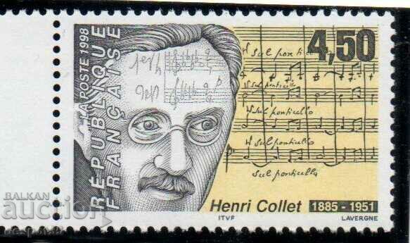 1998. Franţa. Henri Collet - compozitor și scriitor.