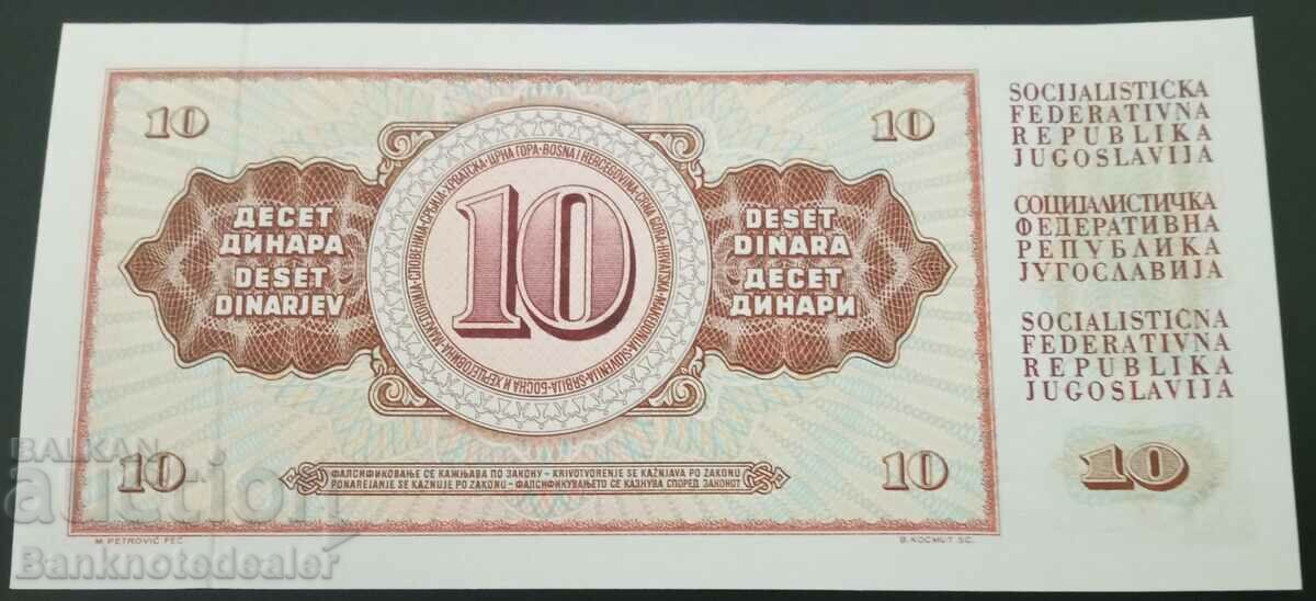 Yugoslavia 10 Dinara 1968 Pick 82c Ref 8368 Unc with price 2.00 BGN | € 1.02 Yugoslavia 10 Dinara 1968 Pick 82c Ref 8368 Unc with price 2.00 BGN | € 1.02