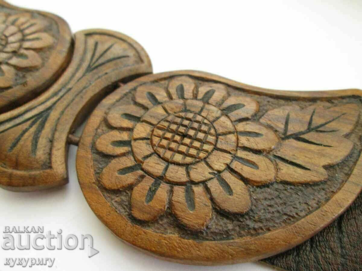 Delivery of Old wooden pafta pafti carving for folk costume