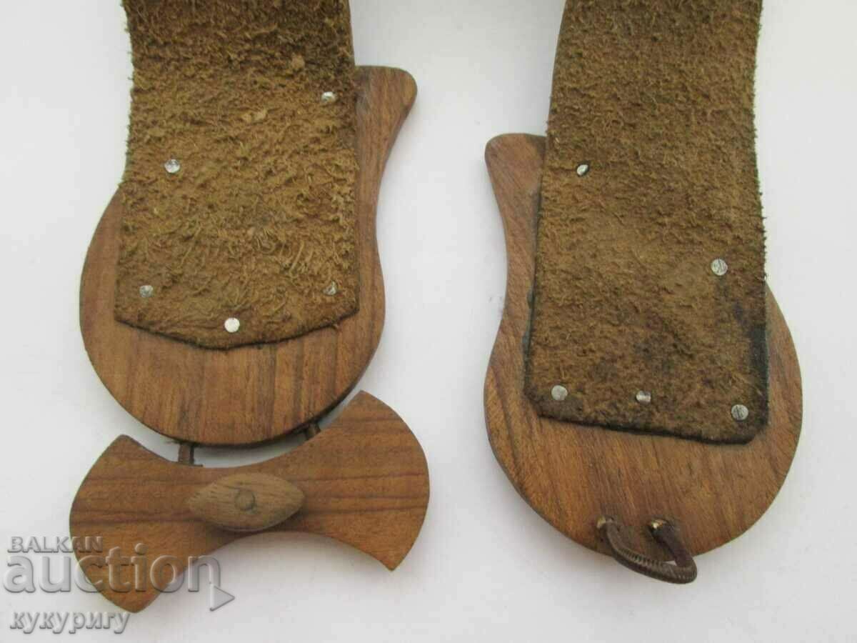 Old wooden pafta pafti carving for folk costume - 5