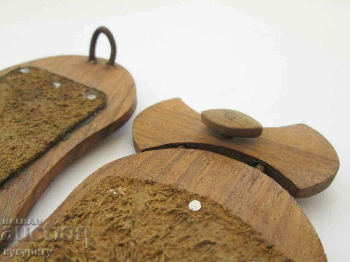 Old wooden pafta pafti carving for folk costume - 6