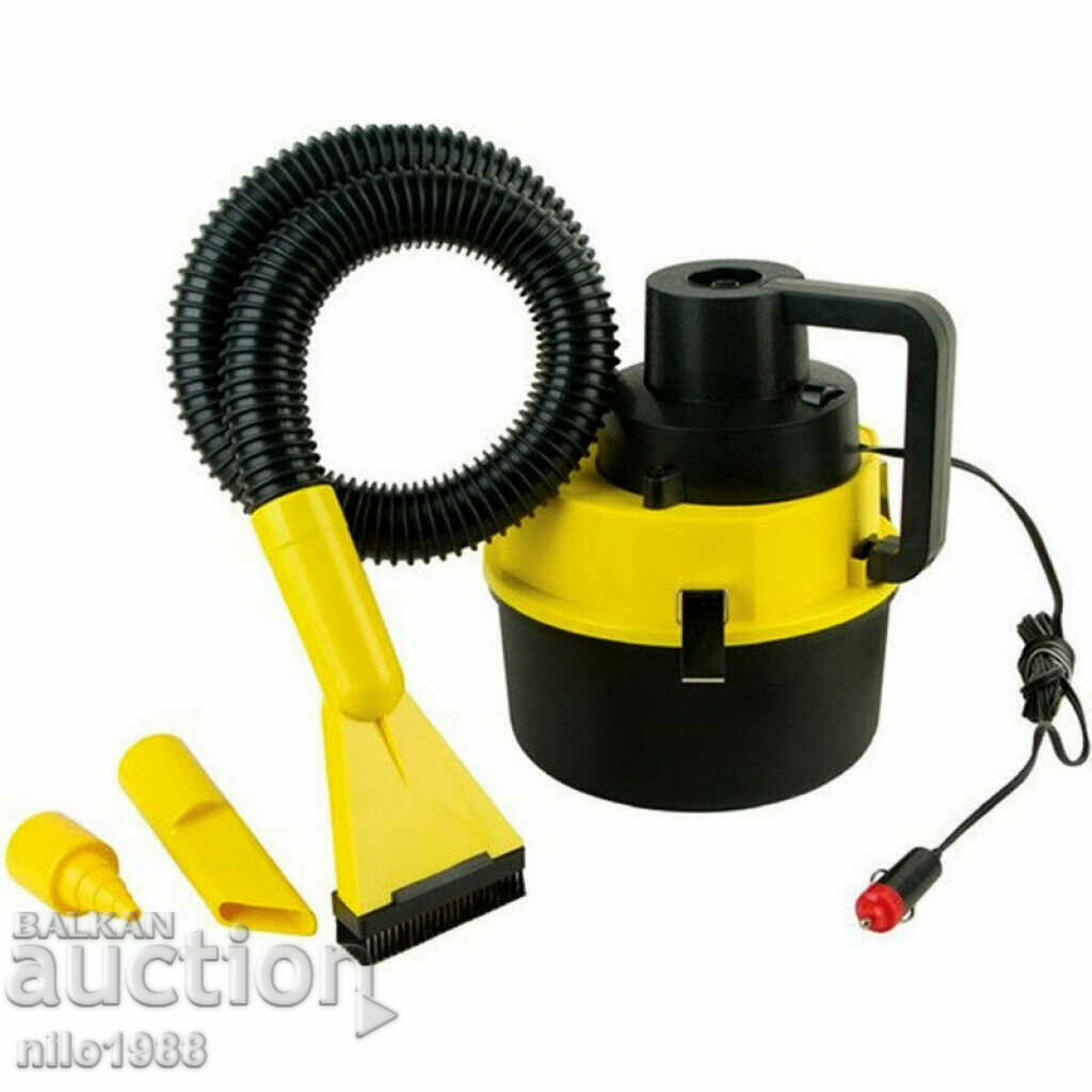 Car vacuum cleaner for wet and dry cleaning