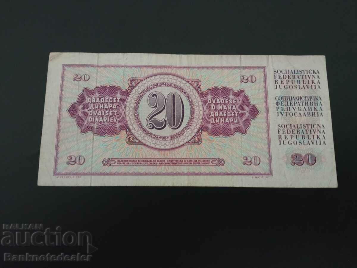 Yugoslavia 20 Dinara 1974 Pick 85 Ref 7912 with price 2.00 BGN | € 1.02 Yugoslavia 20 Dinara 1974 Pick 85 Ref 7912 with price 2.00 BGN | € 1.02