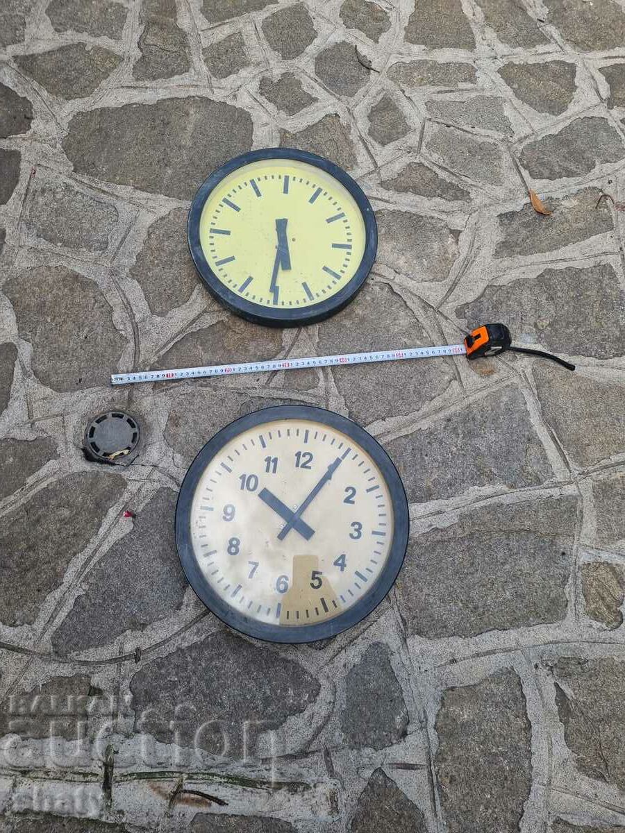 Old train clocks