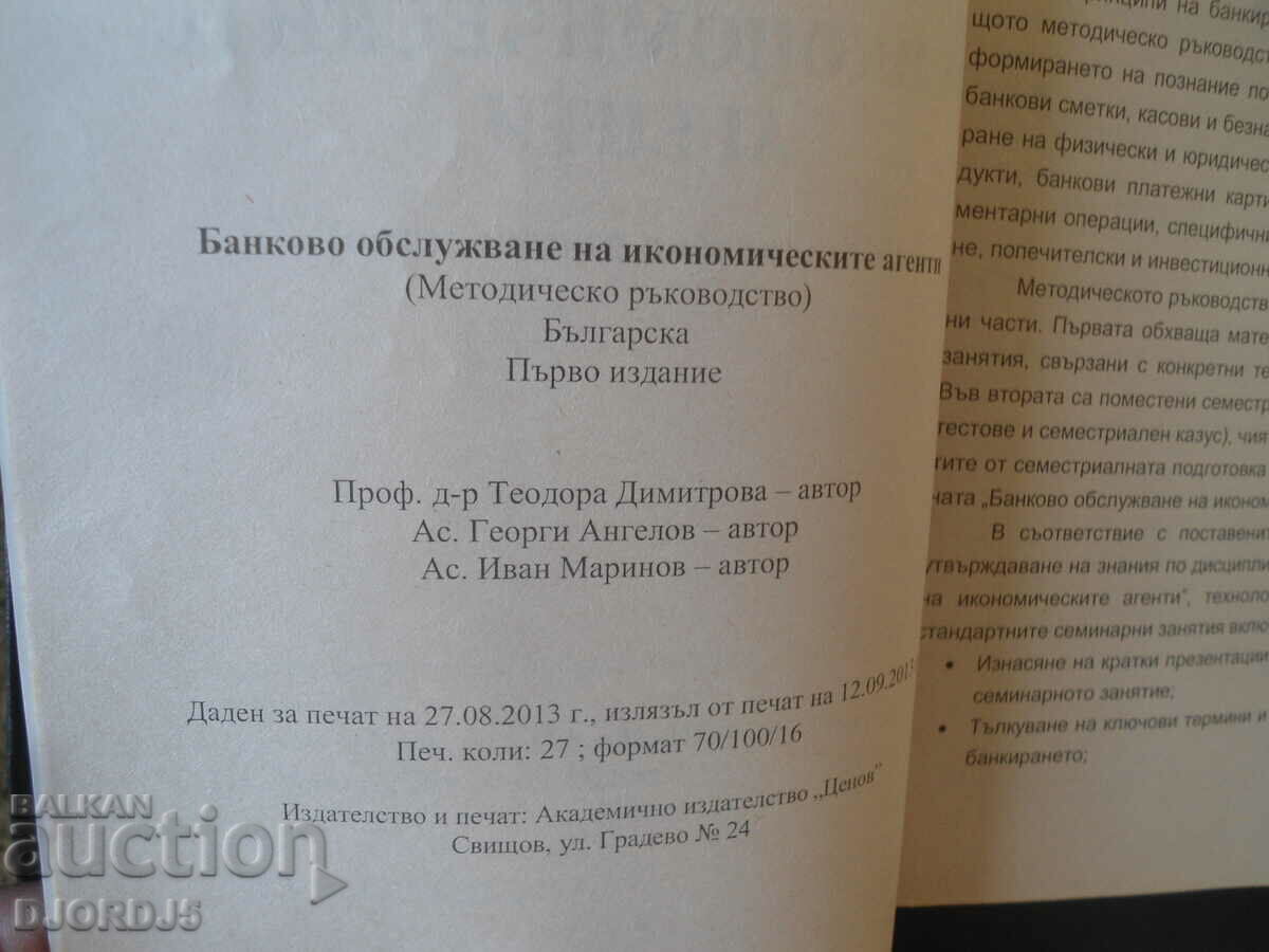 Auction Banking services for economic agents Auction Banking services for economic agents