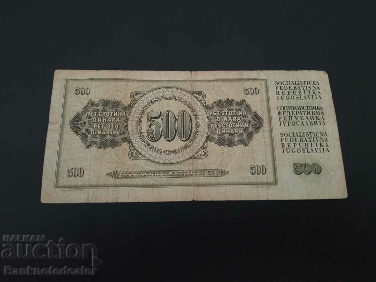 Yugoslavia 500 Dinara 1981 Pick 91 Ref 8648 with price 1.00 BGN | € 0.51 Yugoslavia 500 Dinara 1981 Pick 91 Ref 8648 with price 1.00 BGN | € 0.51