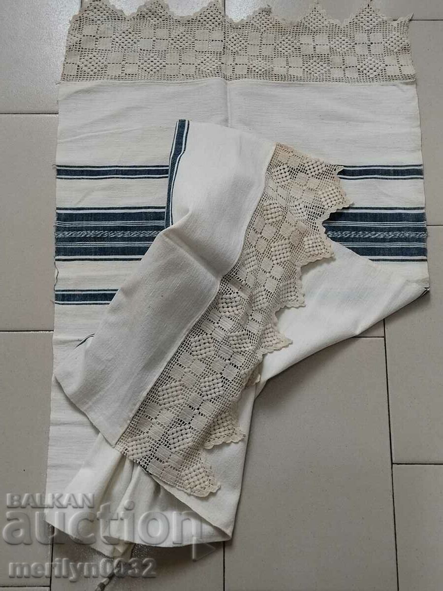 Old hand woven cloth kennar embroidery lace - 5 Old hand woven cloth kennar embroidery lace - 5