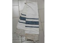 Old hand woven cloth kennar embroidery lace