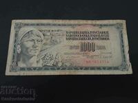 Γιουγκοσλαβία 1000 Dinara 1981 Pick 92b Ref 3714