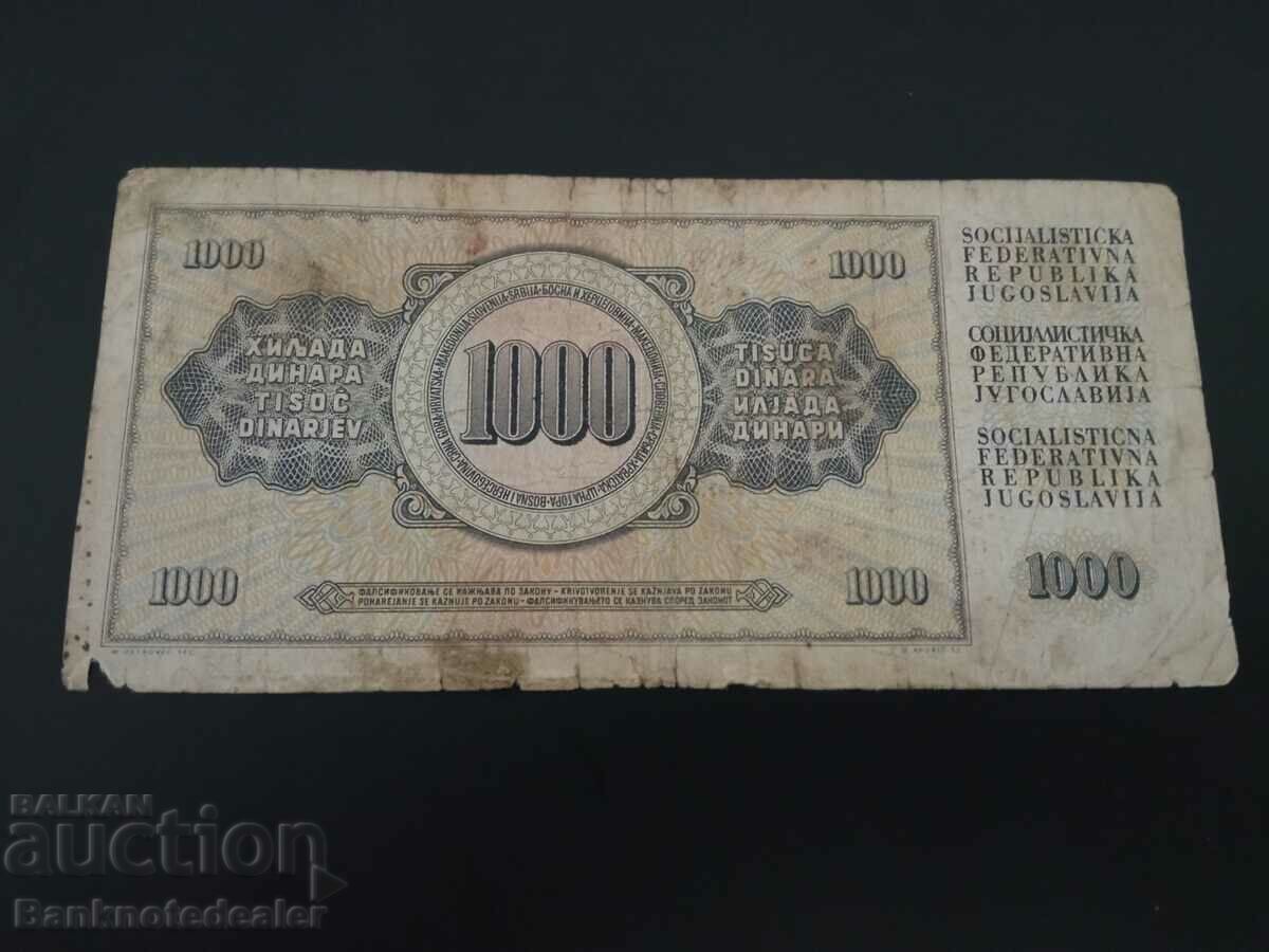 Γιουγκοσλαβία 1000 Dinara 1978 Pick 92b Ref 5234