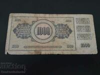 Yugoslavia 1000 Dinara 1978 Pick 92b  Ref 5234