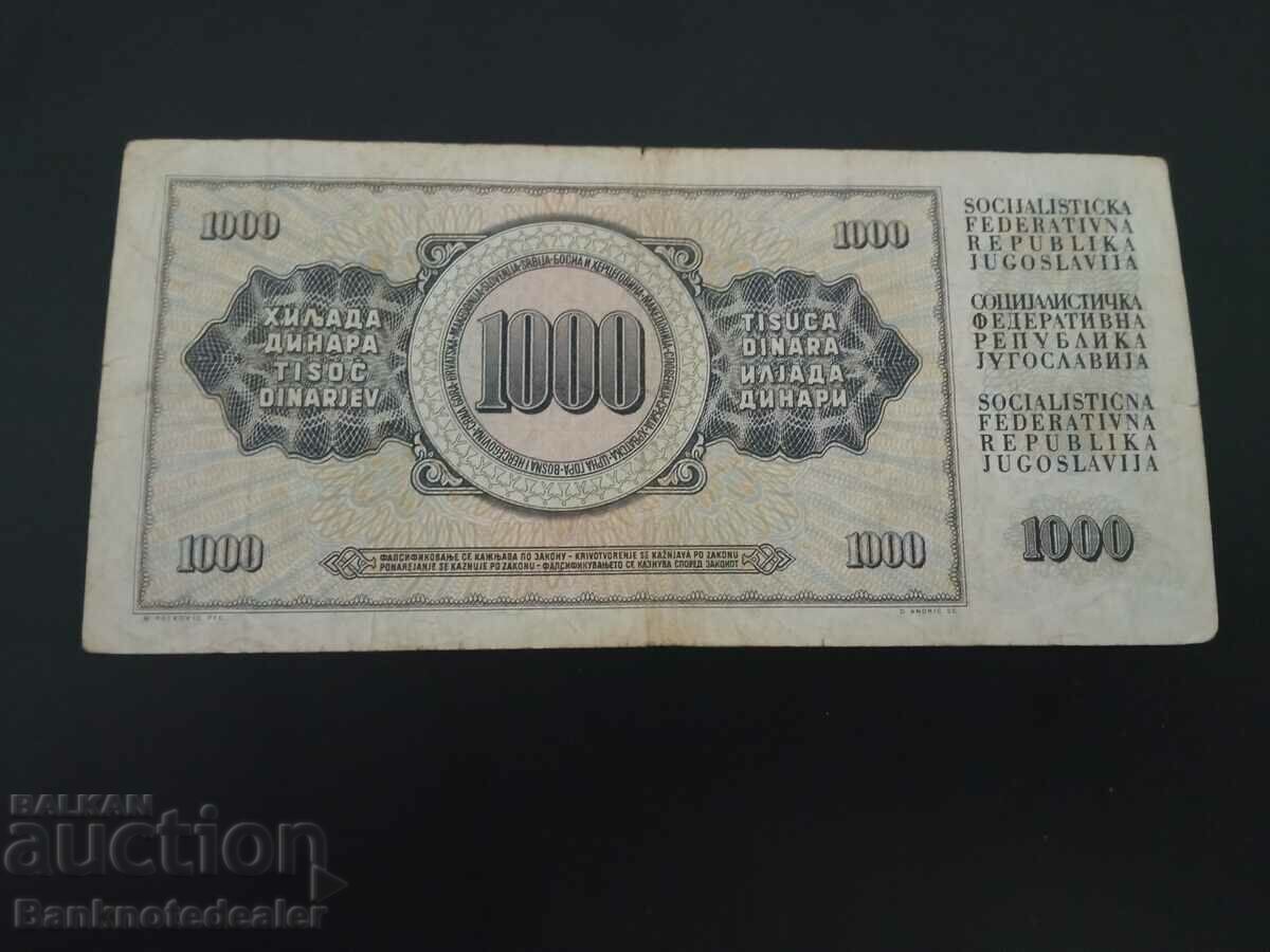 Yugoslavia 1000 Dinara 1978 Pick 92b Ref 4970 with price 1.00 BGN | € 0.51 Yugoslavia 1000 Dinara 1978 Pick 92b Ref 4970 with price 1.00 BGN | € 0.51