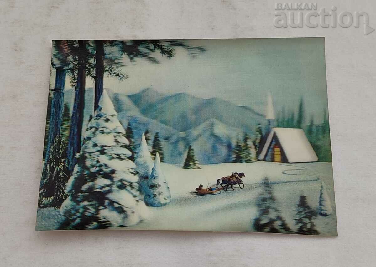 3D STEREO WINTER LANDSCAPE P.K. 1969