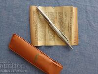 vintage metal tricolor pen with original case