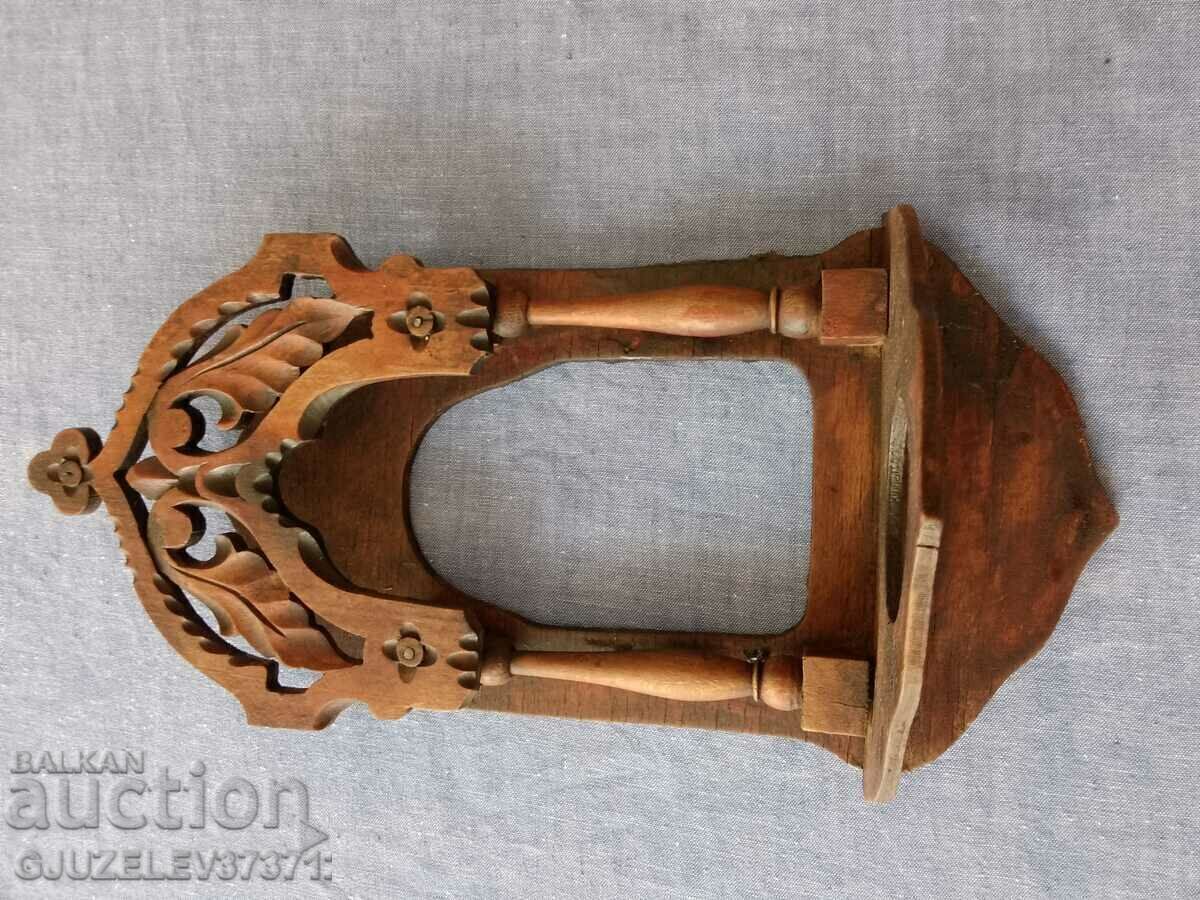 Collectible Old home iconostasis, lamp Woodcarving - 6 Collectible Old home iconostasis, lamp Woodcarving - 6