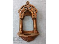 Collectible Old home iconostasis, lamp Woodcarving