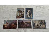 KINGDOM OF BULGARIA CENSORED POST CARDS LOT 5 NUMBERS