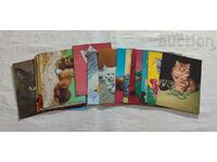 KITTENS POST CARDS LOT 22 PCS