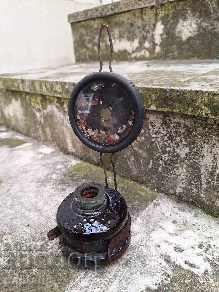 Auction GAS LAMP LANTERN BROWN Auction GAS LAMP LANTERN BROWN