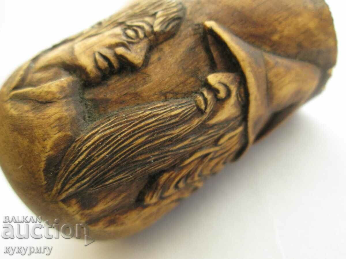 Gandalf long pipe wood carving completely handmade - 5