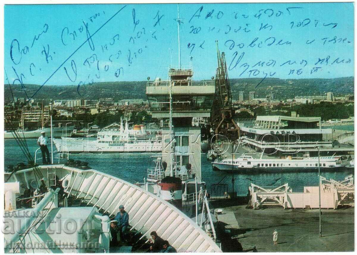 OLD CARD VARNA HARBOR D899 OLD CARD VARNA HARBOR D899