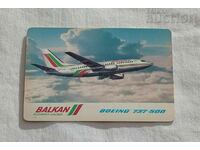 BGA "BALKAN" BOEING 737-500 CALENDAR 1991