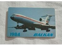 BGA "BALKAN" TU-154 CALENDAR 1984