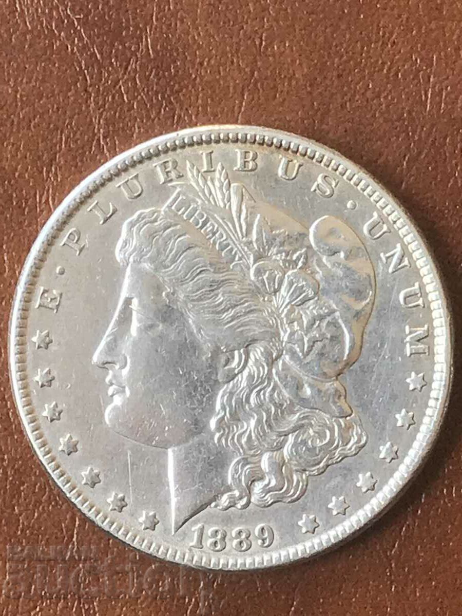 USA America 1 Morgan Dollar 1889 Silver with price 99.00 BGN | € 50.62 USA America 1 Morgan Dollar 1889 Silver with price 99.00 BGN | € 50.62