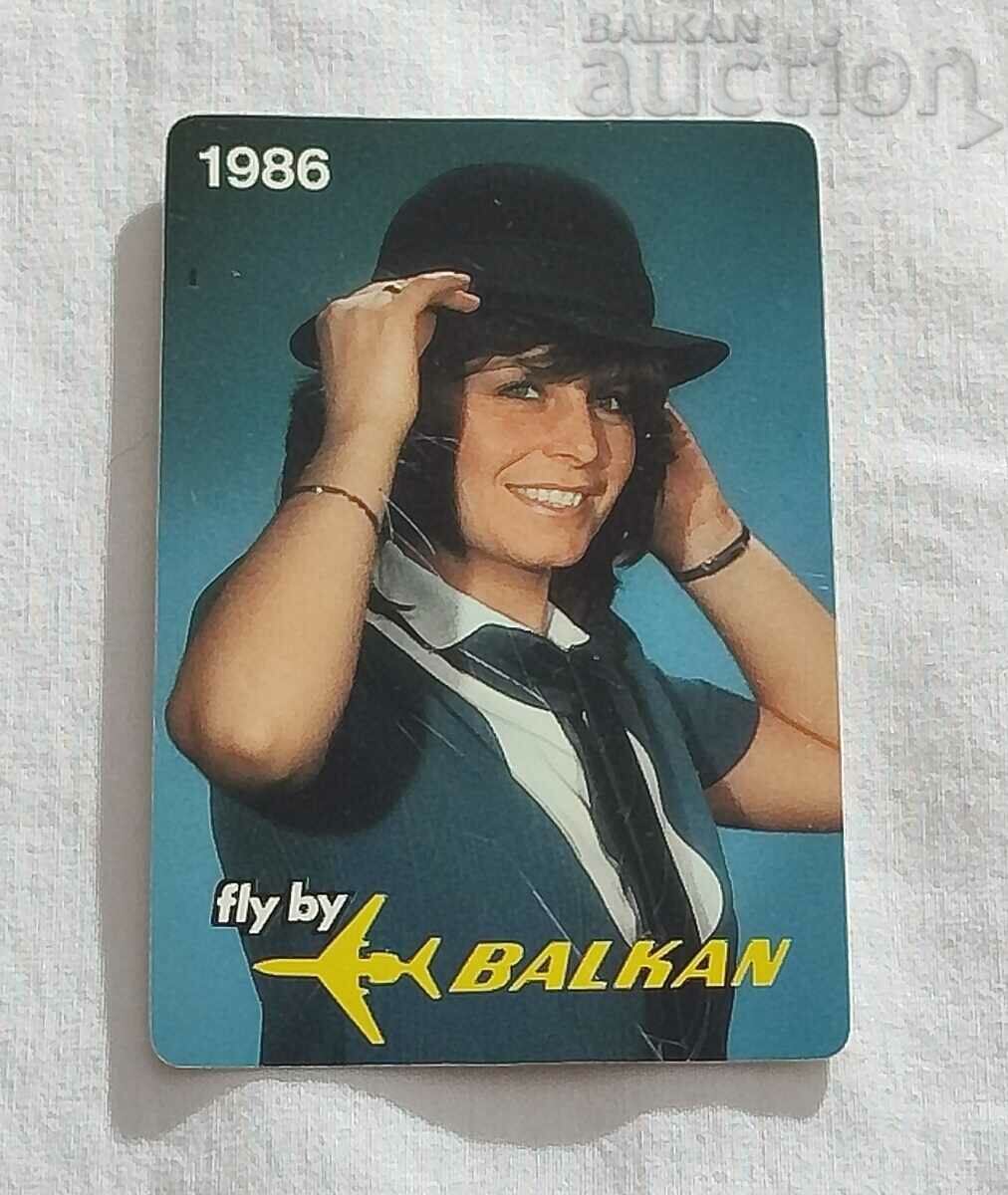 CALENDARUL BGA „BALKAN” 1986